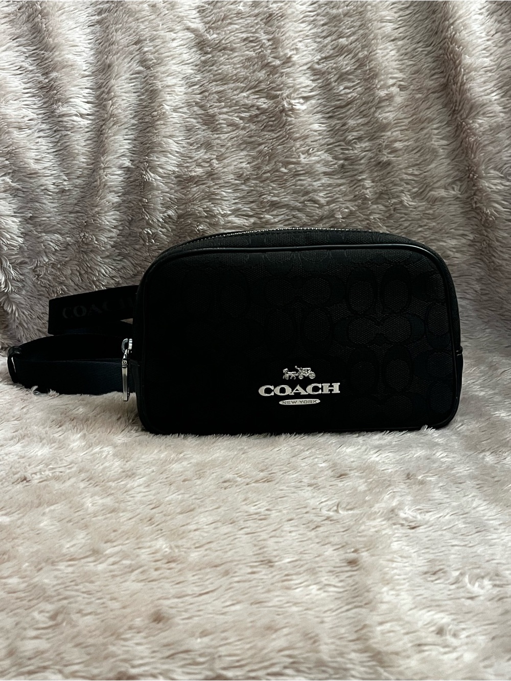 Coach Pace Belt Bag in Signature Jacquard